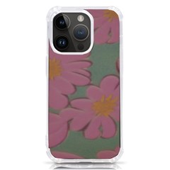 Mid Century Retro Floral 1970s 1960s Pattern 80 Iphone 14 Pro Tpu Uv Print Case by violetheavensky