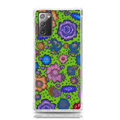 Mid Century Retro Floral 1970s 1960s Pattern 59 Samsung Galaxy Note 20 Tpu Uv Case by violetheavensky