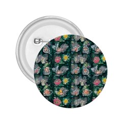 Mid Century Retro Floral 1970s 1960s Pattern 62 2 25  Buttons by violetheavensky