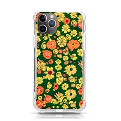 Mid Century Retro Floral 1970s 1960s Pattern 68 Iphone 11 Pro 5 8 Inch Tpu Uv Print Case by violetheavensky