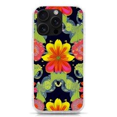 Mid Century Retro Floral 1970s 1960s Pattern 54 Iphone 16 Pro Tpu Uv Print Case by violetheavensky