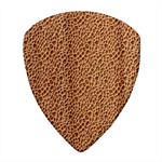 Blue Brown Leopard Wood Guitar Pick (Set of 10) Front