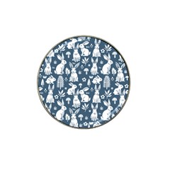 Easter Bunny Pattern Hat Clip Ball Marker (4 Pack) by Valentinaart