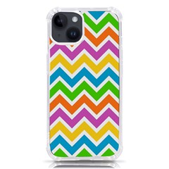 Chevron Pattern Design Texture Iphone 14 Tpu Uv Print Case by Anend