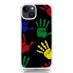 Handprints Hand Print Colourful Iphone 14 Tpu Uv Print Case by Anend