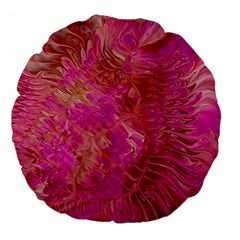 Tondo Large 18  Premium Flano Round Cushions by kaleidomarblingart