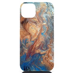 Blue Flow Iphone 14 Plus Black Uv Print Pc Hardshell Case by kaleidomarblingart